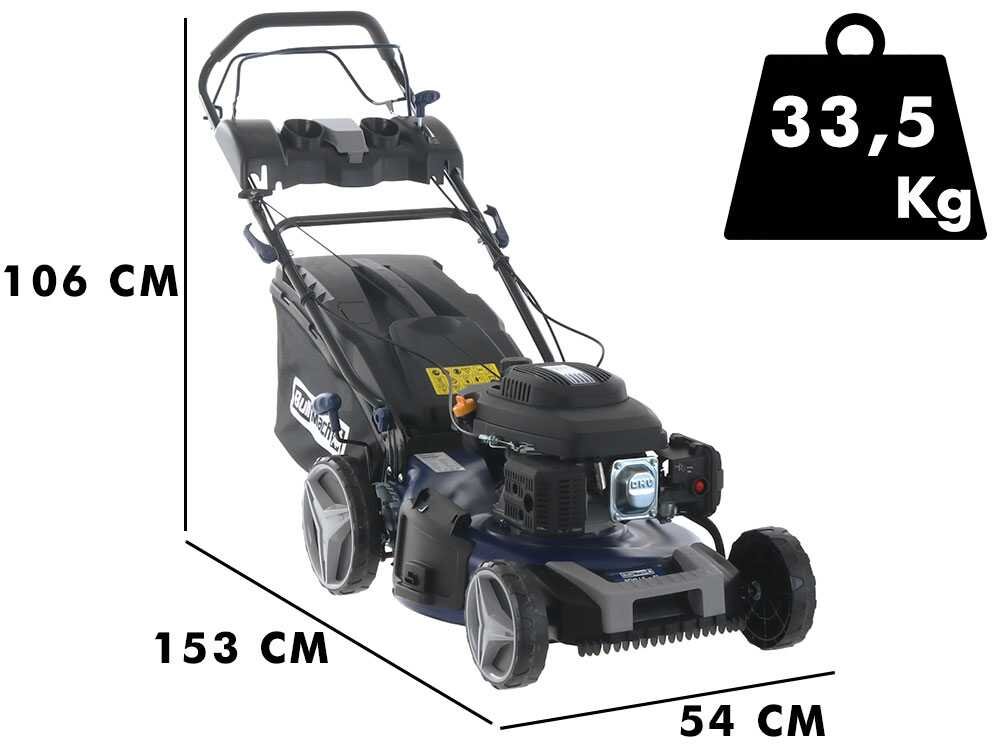BullMach ACHILLE 51 - Rasaerba a scoppio trazionato - 4 in 1 - Motore a scoppio da 224cc - Avviamento elettrico - immagine 2