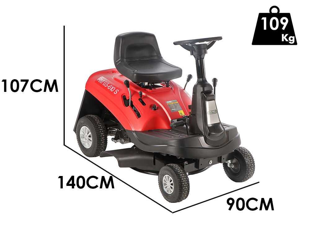 GeoTech RM 65-610 S - Trattorino tagliaerba mini-rider - Motore da 196cc - immagine 2