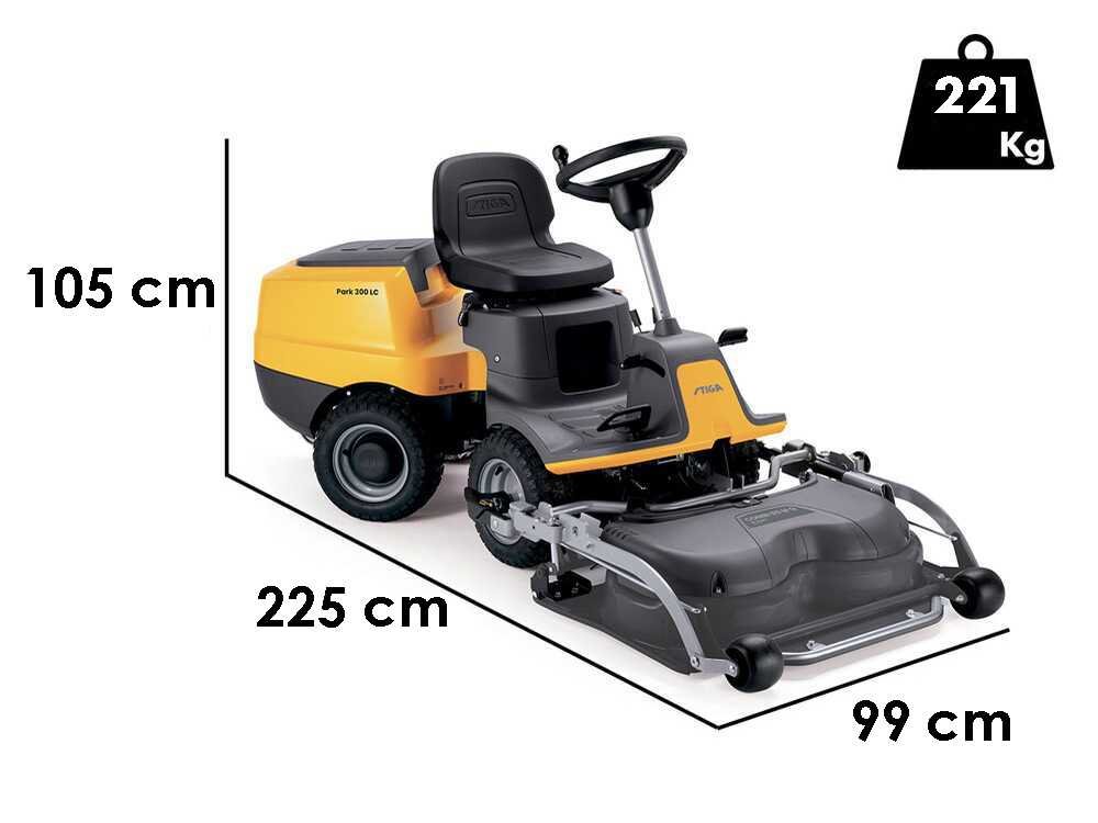 Stiga Park 300 LC - Trattorino con taglio frontale con cambio idrostatico - Front Mower – Image 3