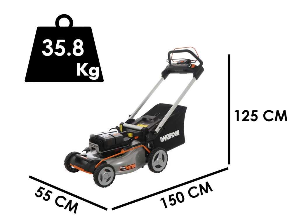 Worx Nitro WG761E - Tagliaerba semovente a batteria - 80V/4Ah - Taglio 51 cm - immagine 3
